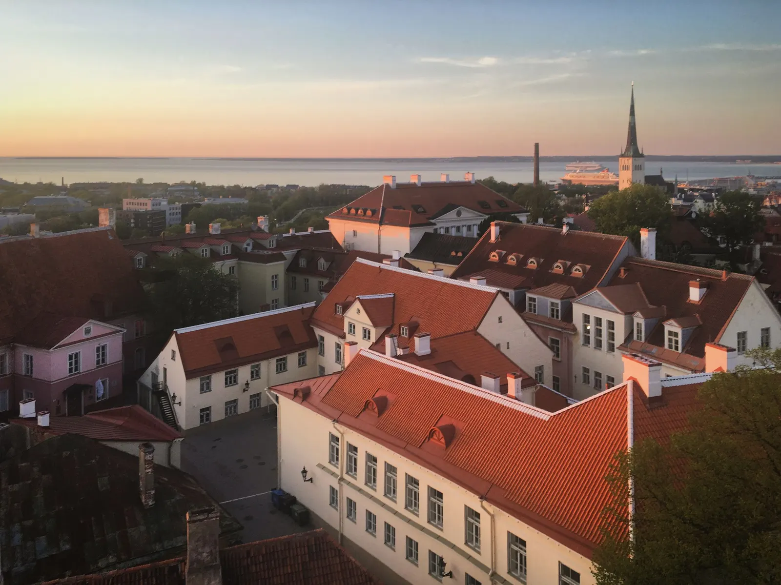 Toompea at sunset