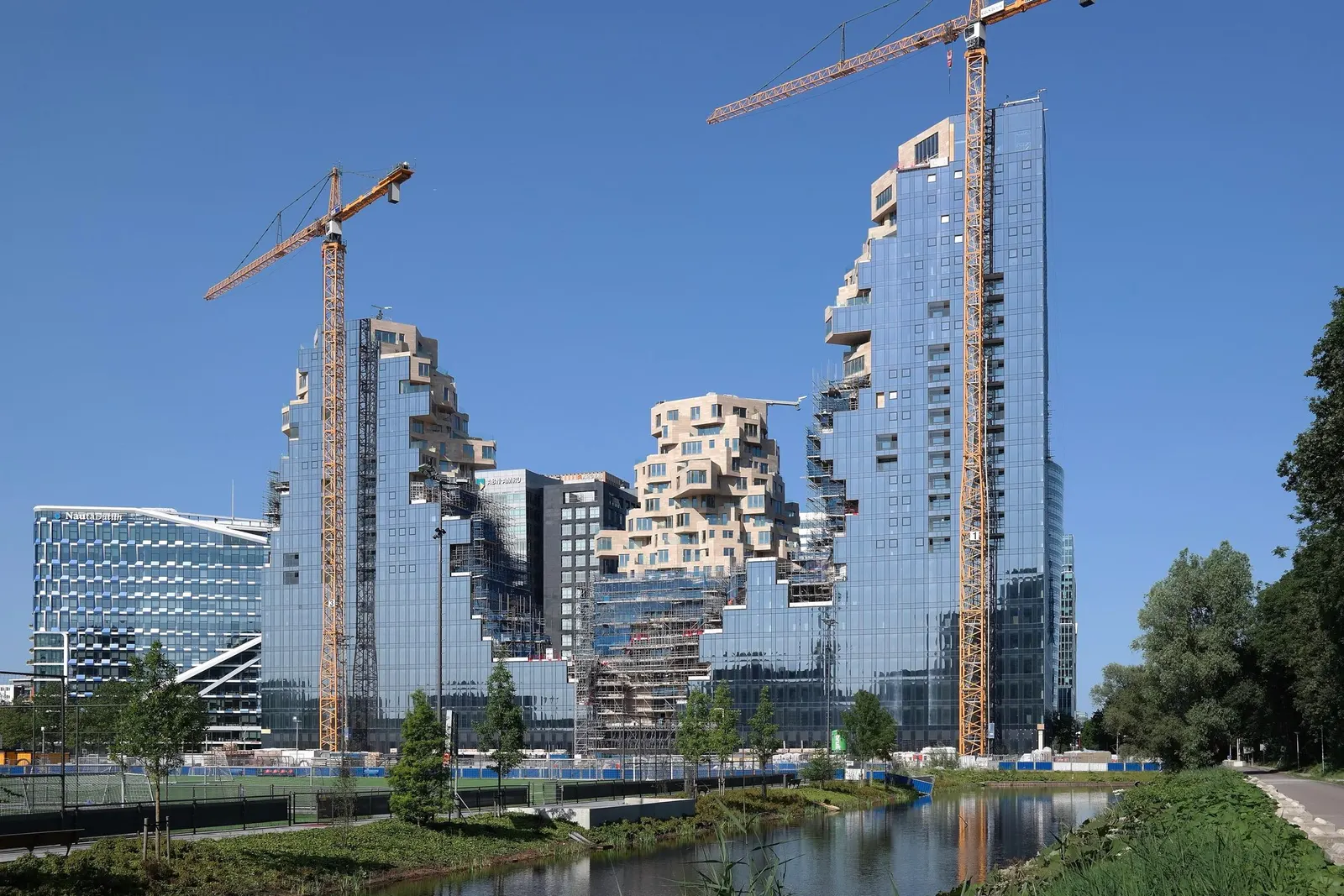 The Valley complex under construction, Amsterdam