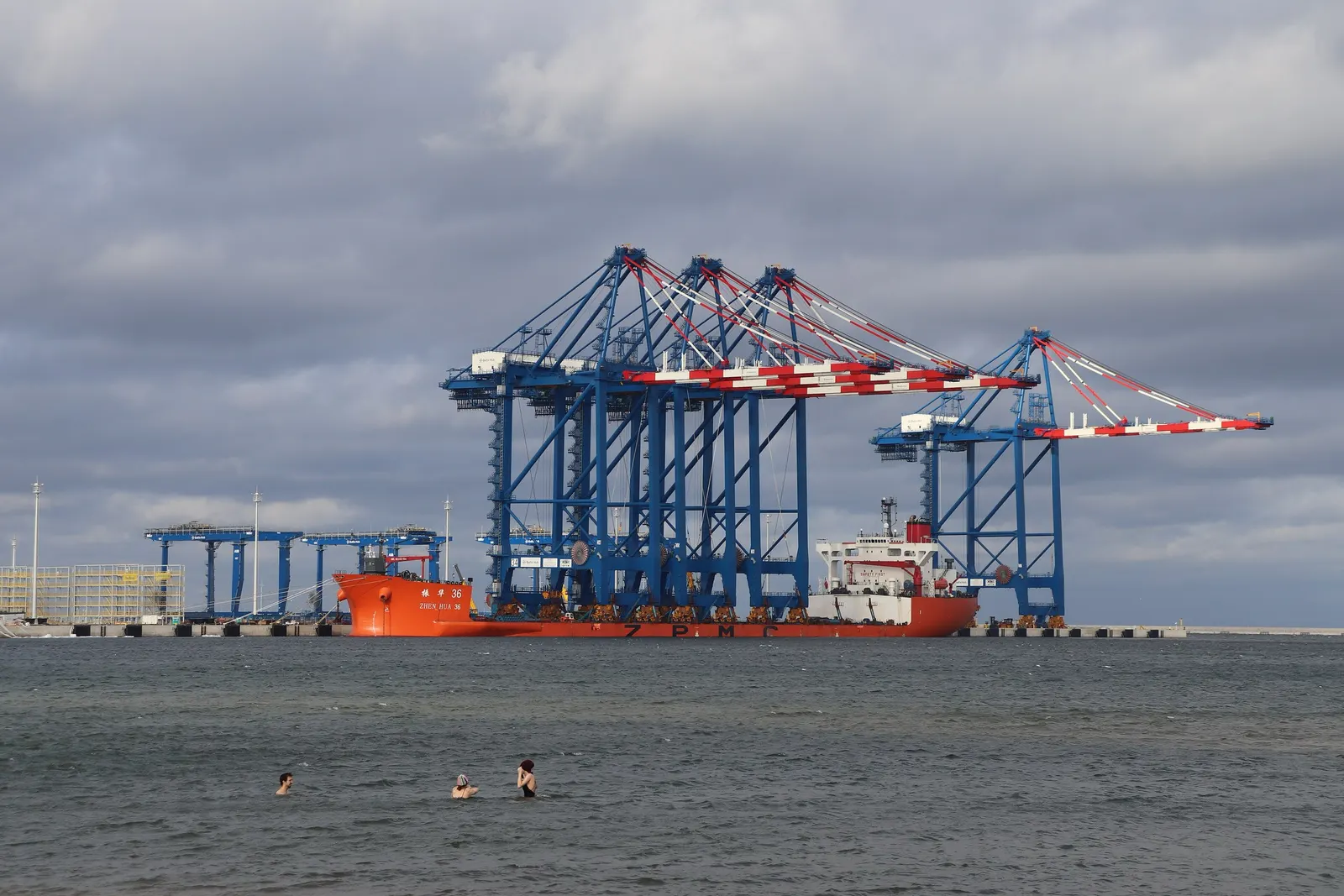 Port cranes in Gdańsk